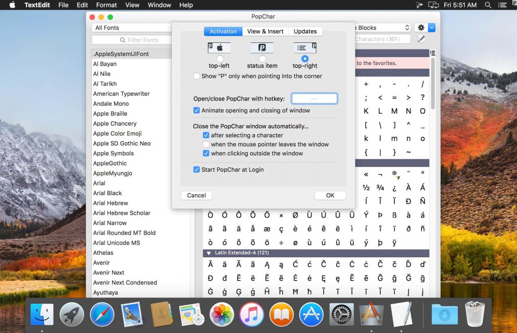 PopChar X for Mac Free Download