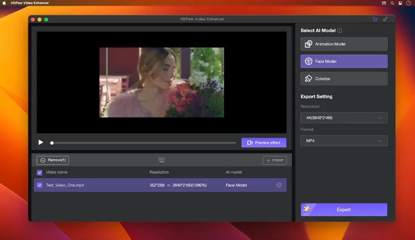 HitPaw Video Enhancer 1.1 for Mac Free Download