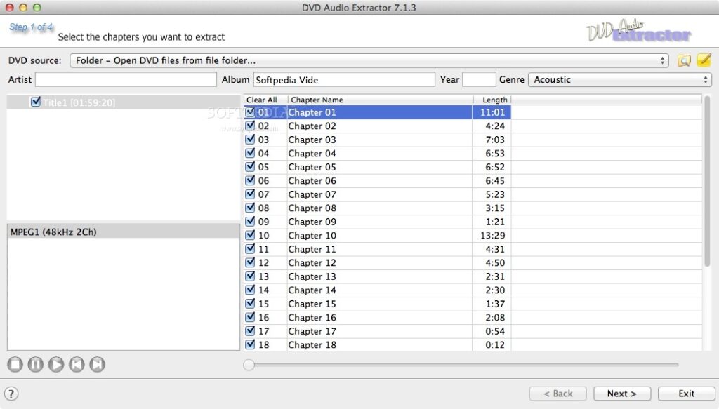 DVD Audio Extractor 8 for Mac Free Download