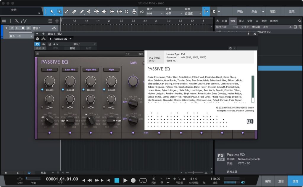 Native Instruments Passive EQ 2024 for Mac Free Download