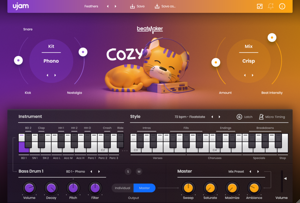 uJAM Beatmaker COZY 2 for Mac Free Download